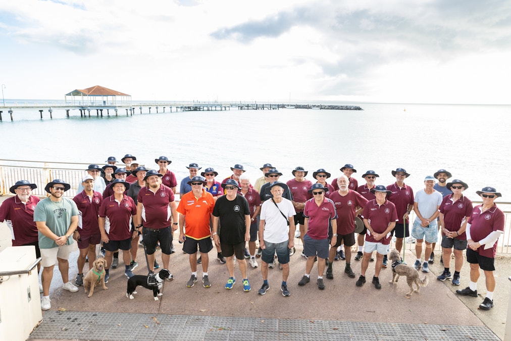 Man walkers celebrate milestone